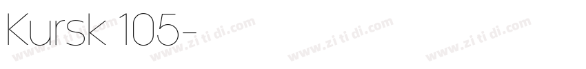 Kursk 105字体转换